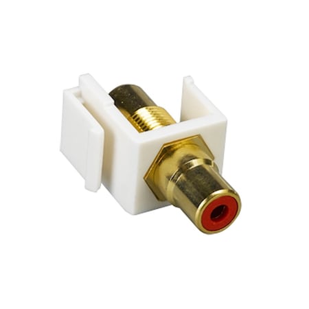 Quest Technology International RCA (F-F) Keystone Insert, 75 Ohm - Red NIN-1401